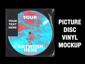 Picture Disc Vinyl Mockup