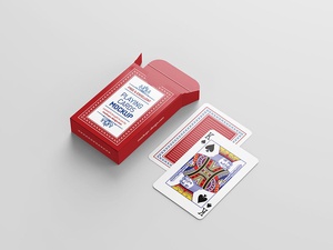 Free Playing Card Mockup
