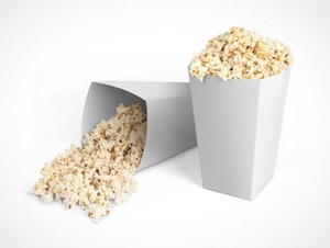 Popcorn & Box Emballage Maquettes PSD