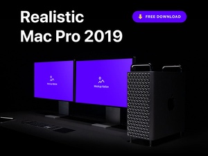 Realistic Mac Pro 2019 Mockup