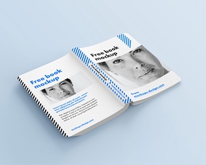 Free Rounded Book Mockup