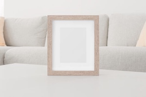 Small wooden Picture Frame Mockup Generator