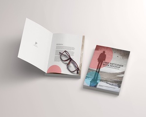Free Soft Cover Book Mockup PSD