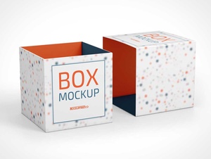 Square Box Mockup