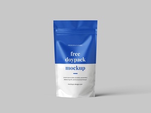Free Standing Pouch Mockup PSD