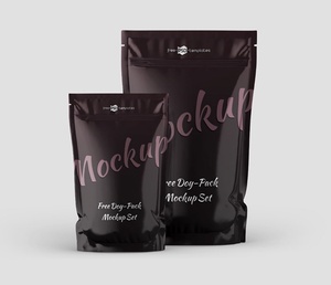 Free Standing Pouch Mockup
