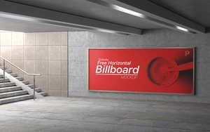 Kostenlose Subway-Billboard-Modell