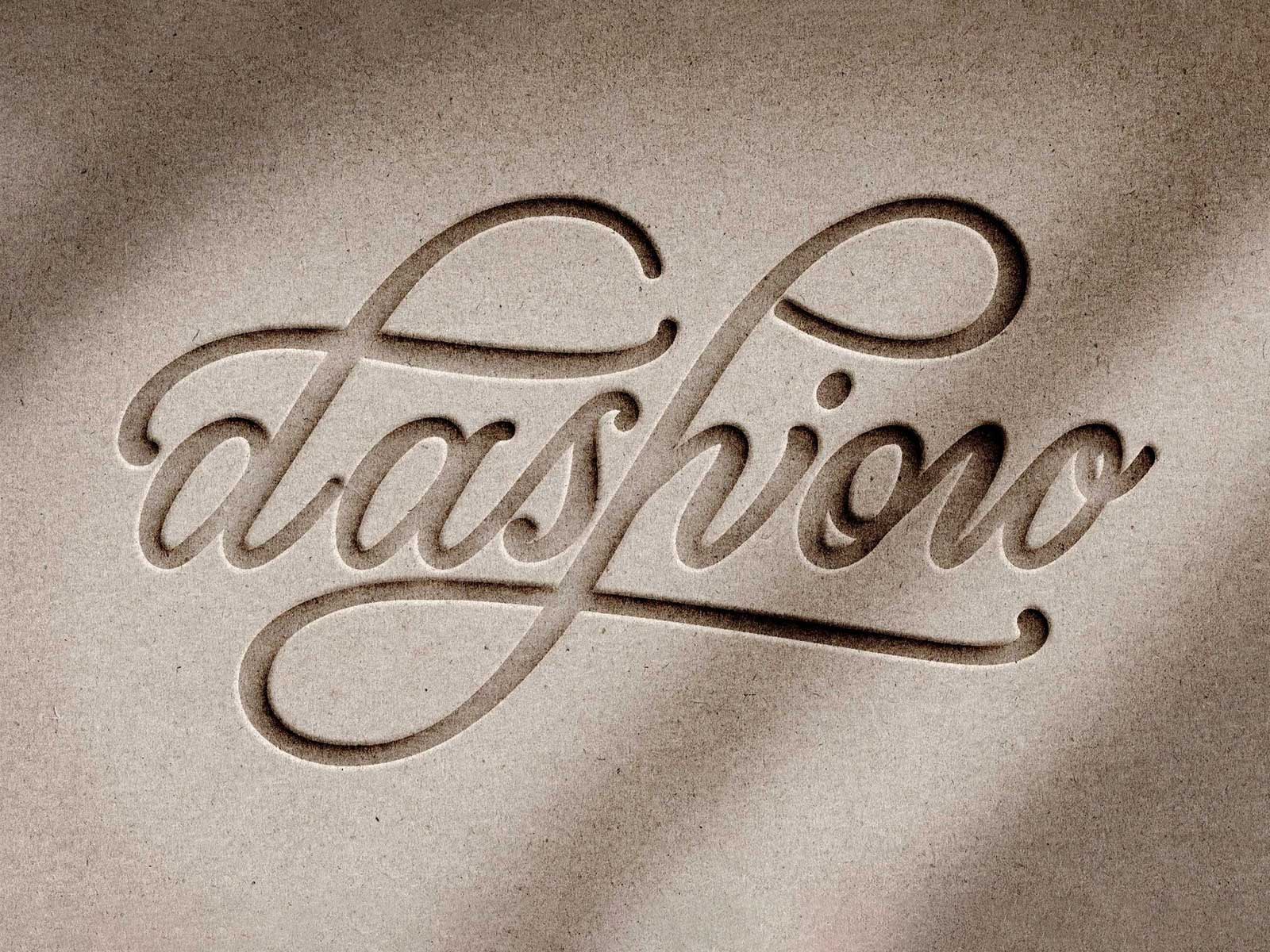 Taktiles Papier-Buchdruck-/Prägungs-Logo-Mockup