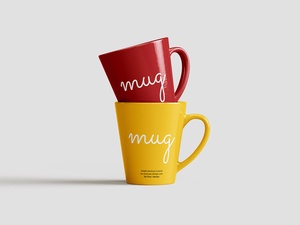 Free Tapered Mug Mockup