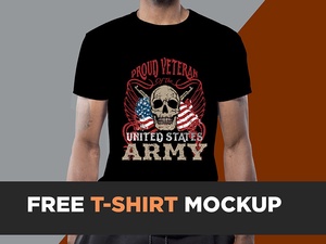 Maquette de t-shirt de l’armée américaine