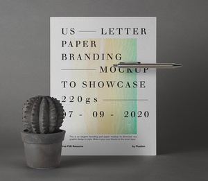 Бесплатно американский письменный бренд бумажный макет