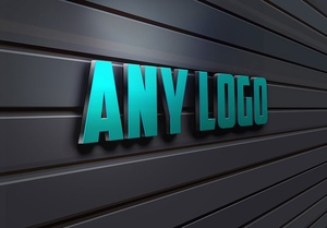 Mockup de logotipo de pared libre 3D