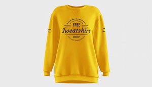 Free Women Sweatshirt Mockup