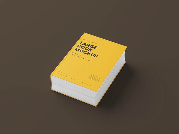 5 Free Fat Book Mockup Files | Free PSD Templates