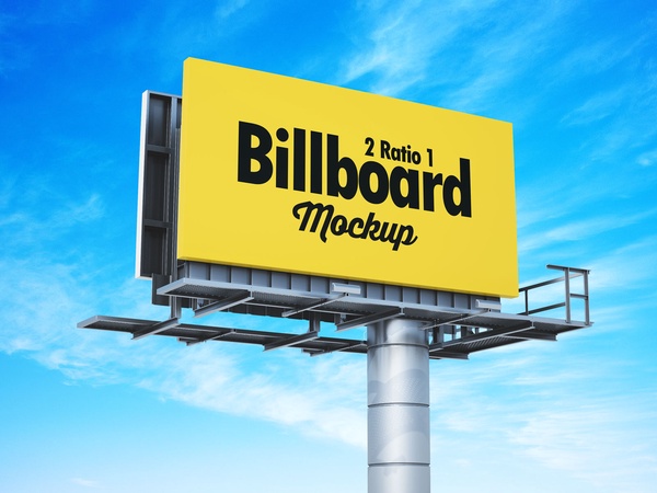 2:1 Premium Billboard Mockup Set | Free PSD Templates