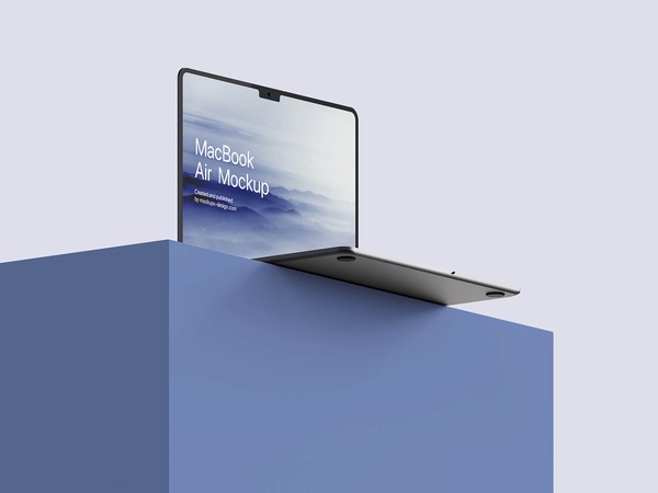 MacBook Air M2 Mockup Set | Free PSD Templates