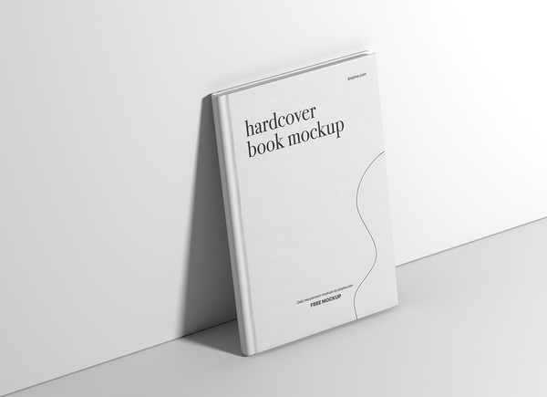 Standing Hardcover Book Mockup | Free PSD Templates