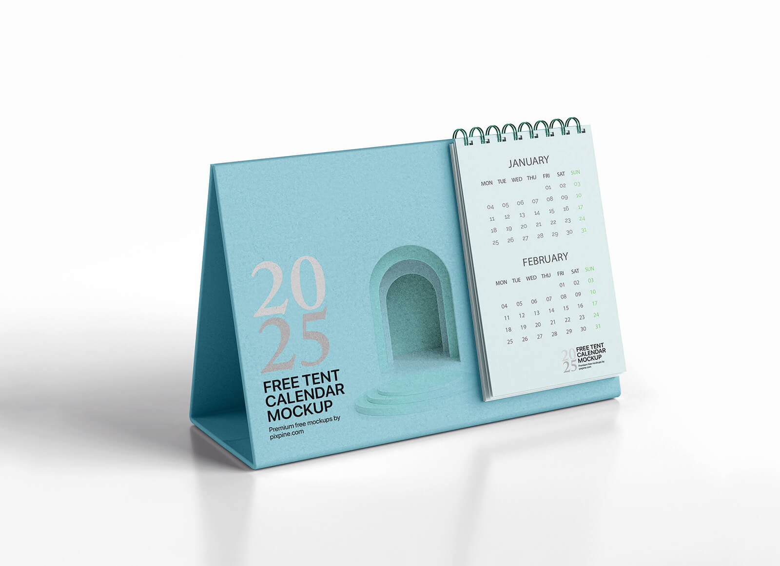 Tent Desk Calendar Mockup | Free PSD Templates