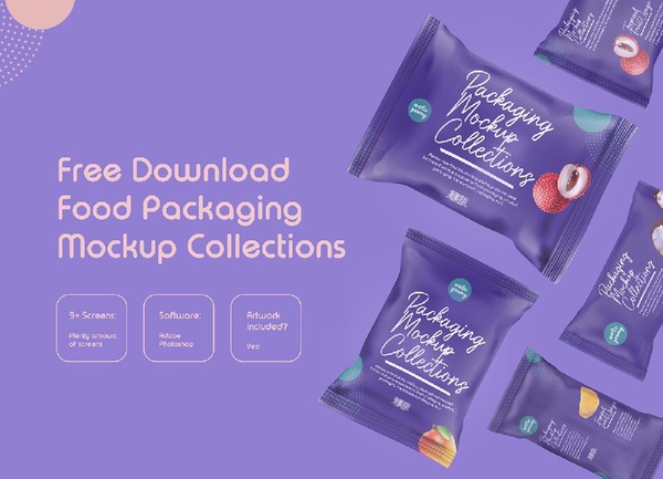 Free Food Packaging Mockup Set | Free PSD Templates
