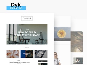 Dyk блог пользовательский интерфейс Kit