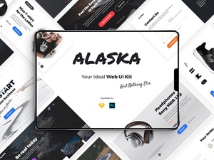 Alaska UI Kit Photoshop Sample