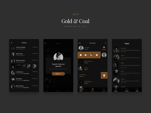 Contact Pages From Gold & Coal UI Kit