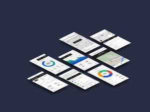 Kit d’interface utilisateur fitness tracking app