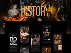History Mobile App UI Kit
