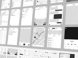 iOS Wireframe Template
