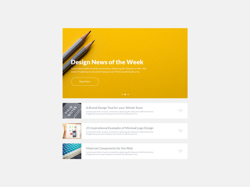 News Feed Concept Free Psd Templates