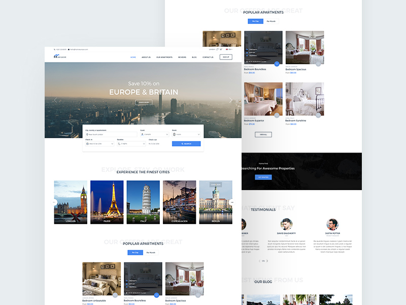Commercial Property Website Templates from ThemeForest