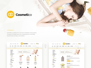 Kosmetische E-Commerce-Vorlage