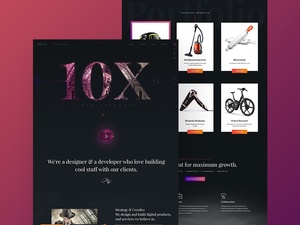 Modèle de site Web Dix-X