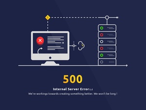 Modèle de page d’erreur serveur interne 500