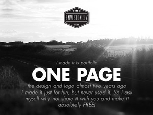 Envision 57 – Oone Page Template