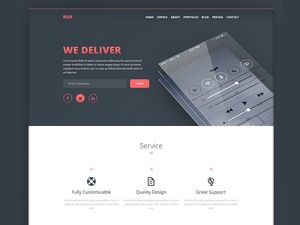 Buje – One Page Template