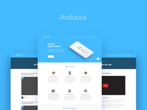 Anduous – PSDウェブサイトテンプレート