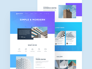 Concept de site Web d’architecture