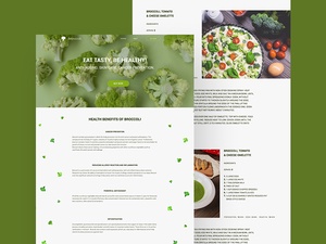 Modèle de page de destination Bebroccoli