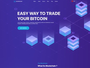 Plantilla de sitio web de Bitcoin