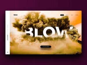 Blow Website-Vorlage