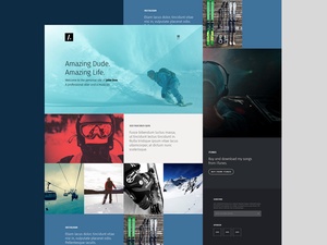 One Page Web Template