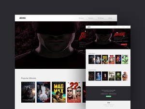 Modèle de site Web de films