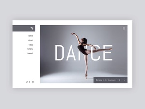 Dance School Website Concept Template