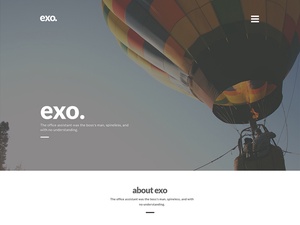 EXO One Page Theme