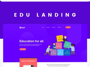 Modèle de site Web Drop Education