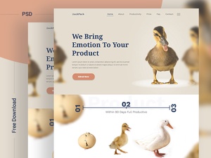 DuckPack Landing Page Template