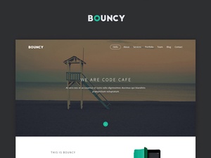 Bouncy – Plantilla de agencia digital de una página