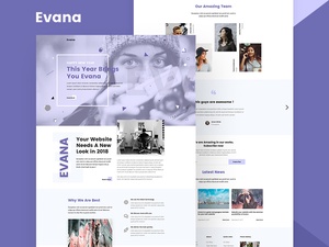Plantilla del sitio web de la Agencia Creativa – Evana