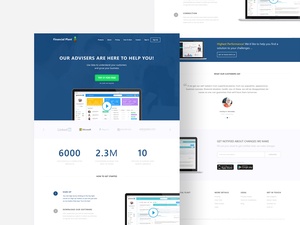 Design der Finanzwebsite